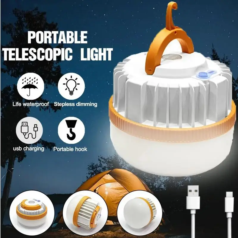 50W 100W Type-c Rechargeable LED Light LED Tent Lights With Adjustable 3 Modes Retractable Handle Camping Lantern for Outdoor
50W 100W Type-c Rechargeable LED Light LED Tent Lights With Adjustable 3 Modes Retractable Handle Camping Lantern for Outdoor