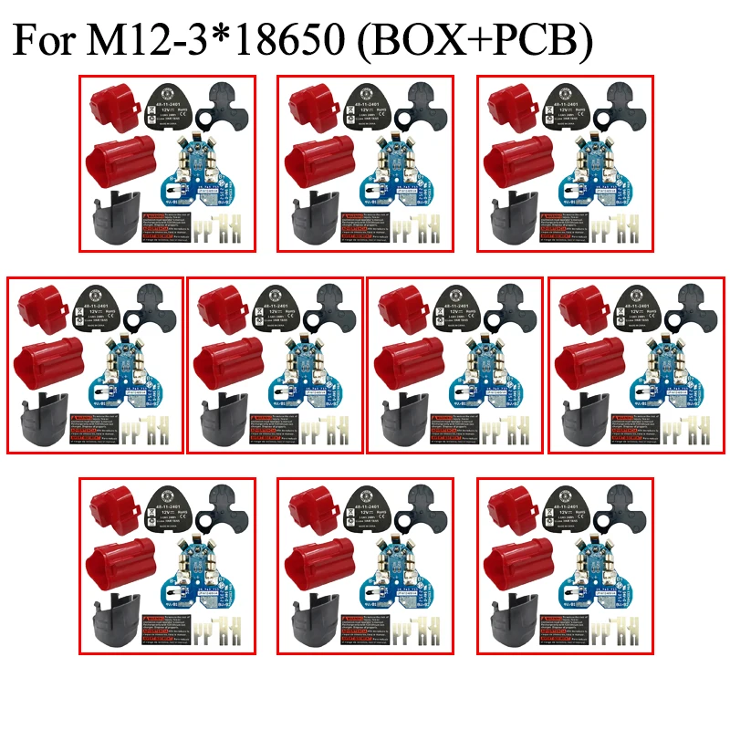 For M12 Li-ion Battery Plastic Case (no battery cell ) PCB Circuit Board For Milwaukee 12V 1.3Ah 1.5Ah 48-11-2411 Li-ion Battery
For M12 Li-ion Battery Plastic Case (no battery cell ) PCB Circuit Board For Milwaukee 12V 1.3Ah 1.5Ah 48-11-2411 Li-ion Battery