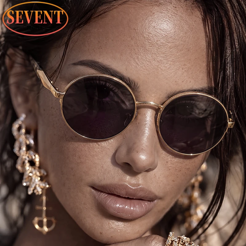 Fashion Round Punk Sunglasses Women 2026 New Luxury Designer Gradient Blue Shades Vintage Retro 90S Street Style Travel Eyewear
Fashion Round Punk Sunglasses Women 2026 New Luxury Designer Gradient Blue Shades Vintage Retro 90S Street Style Travel Eyewear