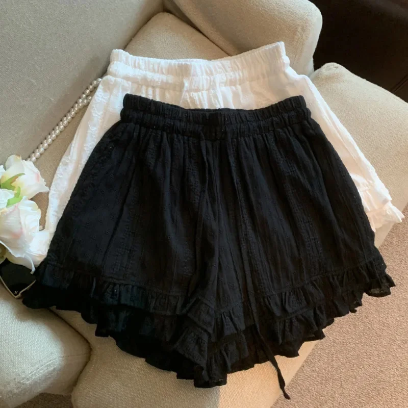 French Y2K Lace Lace Wide Leg Pants Women Summer 3 Quarter Pants Loose Casual Bottom A-line Shorts All Size Girl Hot Pants New
French Y2K Lace Lace Wide Leg Pants Women Summer 3 Quarter Pants Loose Casual Bottom A-line Shorts All Size Girl Hot Pants New