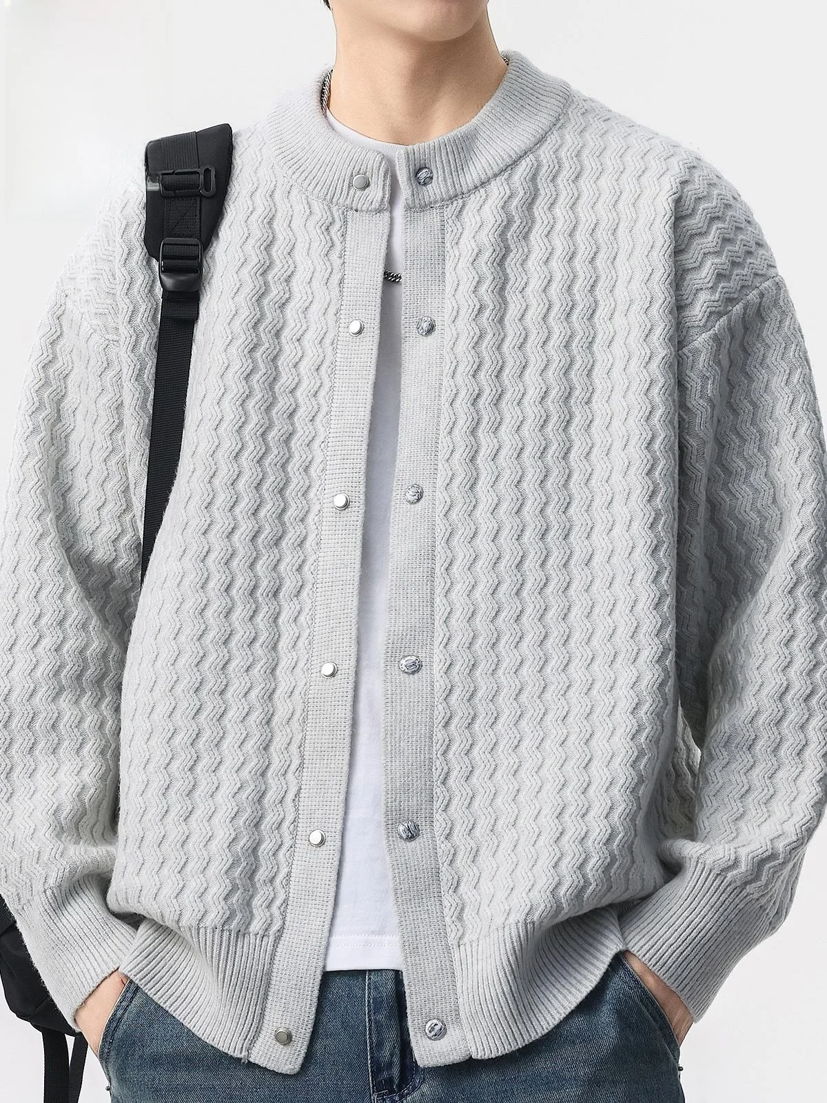 Men's Knitted Open Cardigan Casual Sle Stand Collar Winter Sweater Jaet American Trendy Brand Youth Faion Outer...
Men's Knitted Open Cardigan Casual Sle Stand Collar Winter Sweater Jaet American Trendy Brand Youth Faion Outer...