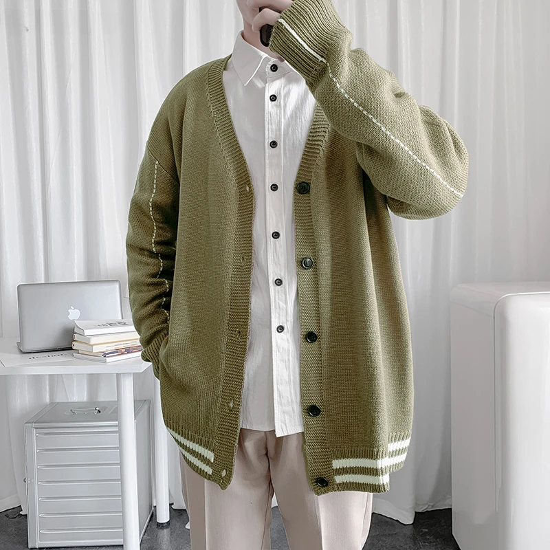 Cardigan Men Ropa Para Hombre Autumn Winter Fashion All-match V-neck Knitwear Casual Harajuku Simple Daily College Loose Male
Cardigan Men Ropa Para Hombre Autumn Winter Fashion All-match V-neck Knitwear Casual Harajuku Simple Daily College Loose Male