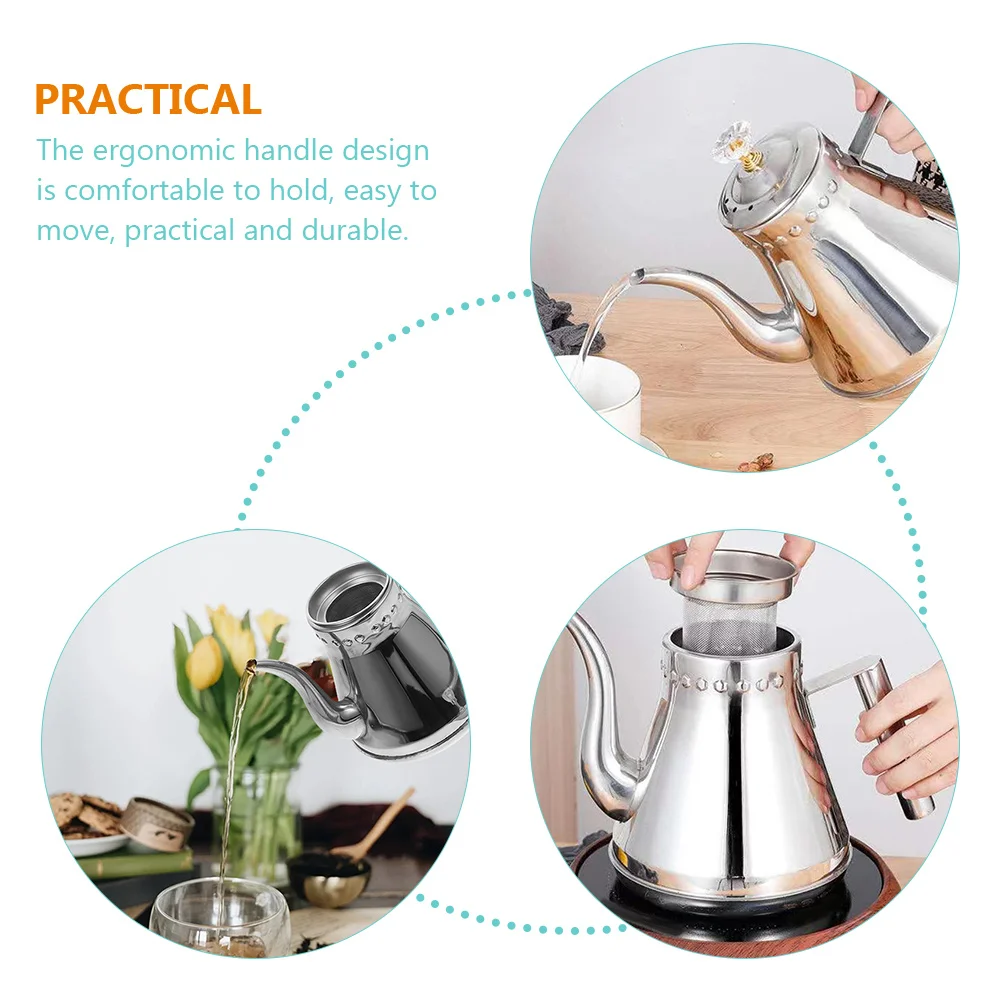 Stainless Steel Tea Kettle Large Capacity Fast Heating Whistling Pot Ergonomic Handle Heat Resistant Home Use Water
Stainless Steel Tea Kettle Large Capacity Fast Heating Whistling Pot Ergonomic Handle Heat Resistant Home Use Water