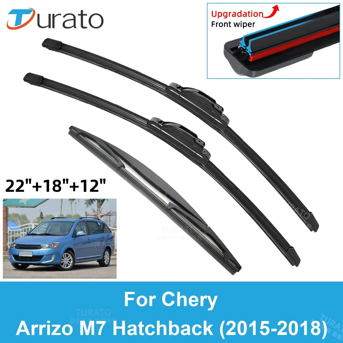 3PCS Car Wiper Blades for 2015-2018 Chery Arrizo M7 Rear Windshield Wipers Double Rubber Car Accessories 2015 2016 2017 2018
3PCS Car Wiper Blades for 2015-2018 Chery Arrizo M7 Rear Windshield Wipers Double Rubber Car Accessories 2015 2016 2017 2018