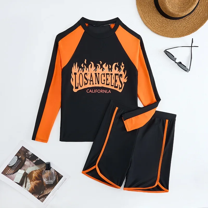 Boy Swimsuit Kids 2026 New Long Sleeve Children Swimwear Summer Boys Beach Wear Shorts Swimming Bathing Suit For Teenagers
Boy Swimsuit Kids 2026 New Long Sleeve Children Swimwear Summer Boys Beach Wear Shorts Swimming Bathing Suit For Teenagers