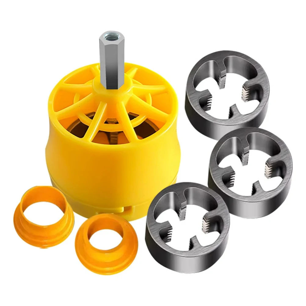 1set PVC Pipe Threader Kit With 1/2In 3/4 In 1 Inch Dies Pipe Threader Pipe Round Die Plastic Pipes Plumbing Repair Tools
1set PVC Pipe Threader Kit With 1/2In 3/4 In 1 Inch Dies Pipe Threader Pipe Round Die Plastic Pipes Plumbing Repair Tools