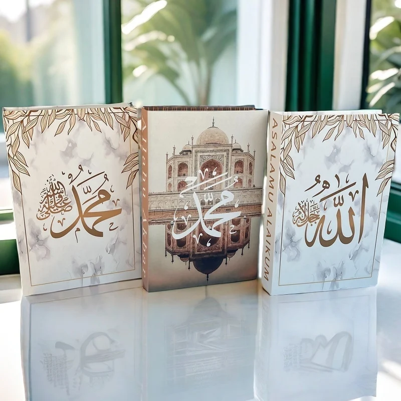 Islam Kaaba Luxury Fake Book Storage Box Decorative Books Islamic Interior Decoration Ornament Mosque Coffee Table Bedroom Decor
Islam Kaaba Luxury Fake Book Storage Box Decorative Books Islamic Interior Decoration Ornament Mosque Coffee Table Bedroom Decor