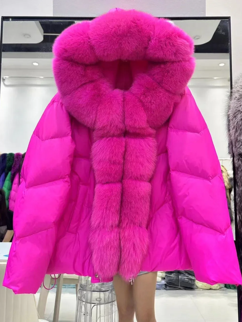 OFTBUY Real Fur Coat New Winter Fashion Real Fox Fur jacket Wnite Duck Down coat Women Office Lady Casual Hooded Warm Female
OFTBUY Real Fur Coat New Winter Fashion Real Fox Fur jacket Wnite Duck Down coat Women Office Lady Casual Hooded Warm Female