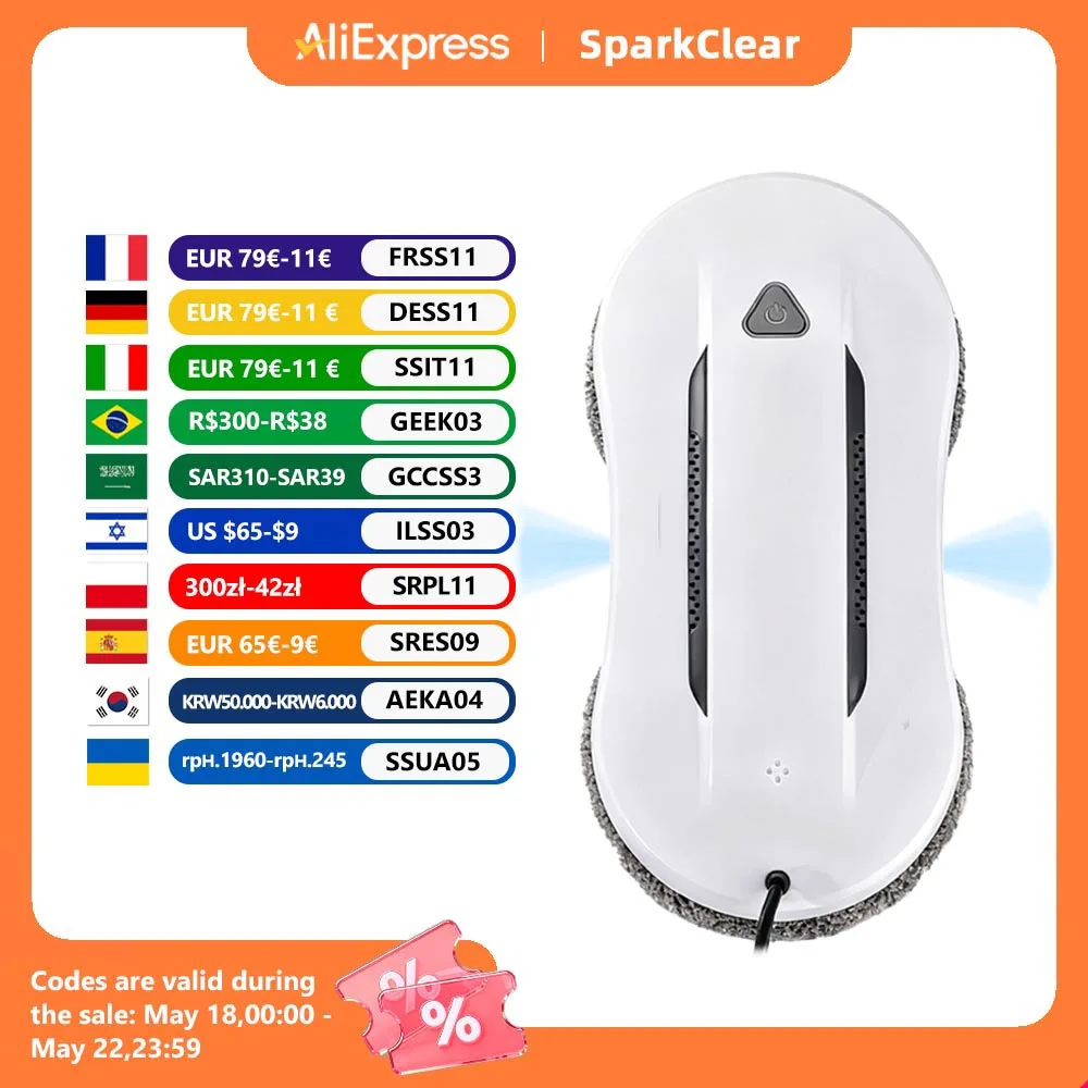 Intelligent Window Vacuum Cleaning Robot Electric Auto Twin Water Spray Glass Cleaner Robotic with Remote Control UPS Anti-drop
Intelligent Window Vacuum Cleaning Robot Electric Auto Twin Water Spray Glass Cleaner Robotic with Remote Control UPS Anti-drop