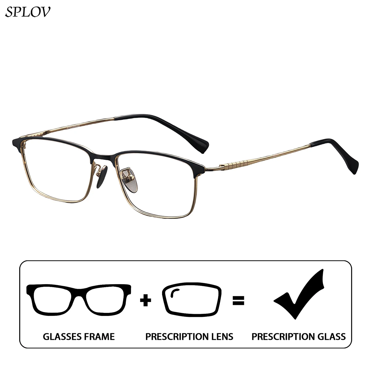 SPLOV Ultra Light Anti Blue Light Rectangular Prescription Glasses for Men's Progressive Multifocal Myopia Glasses
SPLOV Ultra Light Anti Blue Light Rectangular Prescription Glasses for Men's Progressive Multifocal Myopia Glasses