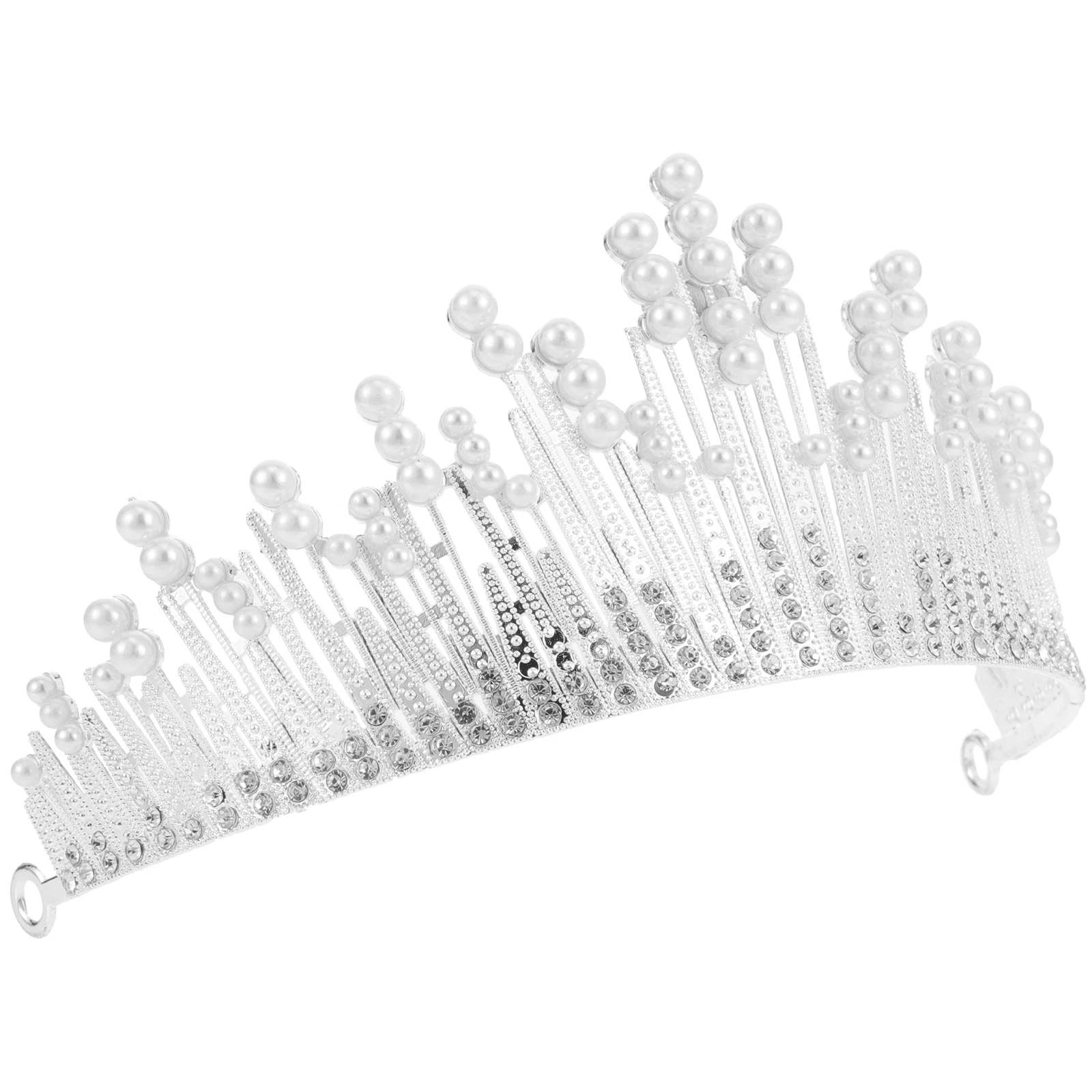 Rhinestone Crown Bridal Headdress Wedding Hair Accessories Silver Color Durable Alloy Comfortable Matches Styles
Rhinestone Crown Bridal Headdress Wedding Hair Accessories Silver Color Durable Alloy Comfortable Matches Styles