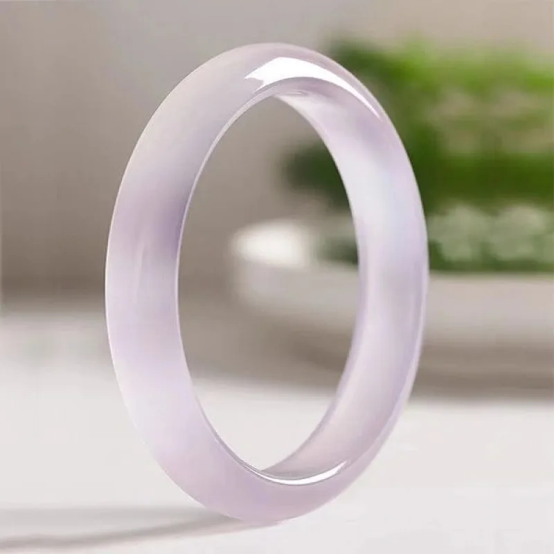Ice Floating Violet Chalcedony Agate Bracelet, Fashionable and Elegant Jade Bracelet
Ice Floating Violet Chalcedony Agate Bracelet, Fashionable and Elegant Jade Bracelet