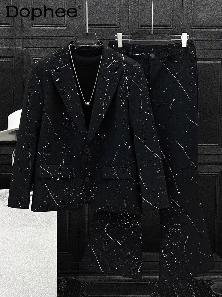 Male High-end Loose Comfort Fashion Sparkling Babysbreath Chic Pants Sets Men's 2025 Spring New Niche Trendy Suit Two-piece Sets
Male High-end Loose Comfort Fashion Sparkling Babysbreath Chic Pants Sets Men's 2025 Spring New Niche Trendy Suit Two-piece Sets