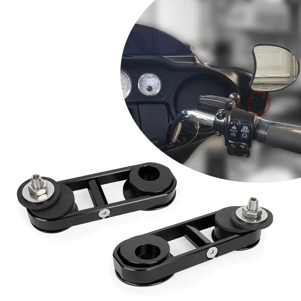 Motorcycle Accessory Mirror Mounting Brackets Adjustable Mirror Relocator For Harley Street Glide FLHX CVO 2014-2022
Motorcycle Accessory Mirror Mounting Brackets Adjustable Mirror Relocator For Harley Street Glide FLHX CVO 2014-2022