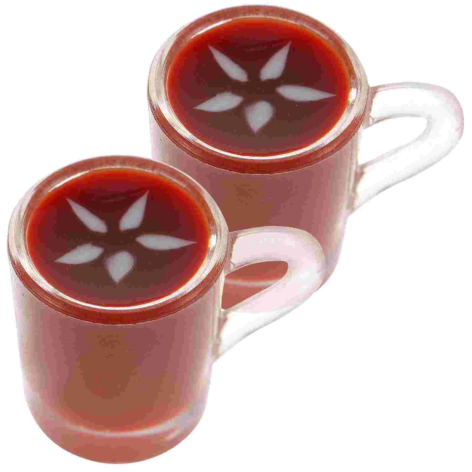 2 Pcs Miniature Coffee Cup Ornament House Accessories Miniatures Toys Model Resin Micro Decoration Food Child Objects
2 Pcs Miniature Coffee Cup Ornament House Accessories Miniatures Toys Model Resin Micro Decoration Food Child Objects