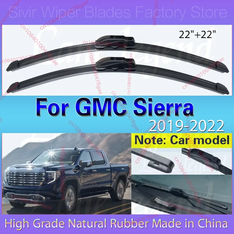 Car Front Wipers Blades For GMC Sierra Fifth Generation 2019 2020 2021 2022 Windshield Windscreen Rain Brush Accessories 22"+22"
Car Front Wipers Blades For GMC Sierra Fifth Generation 2019 2020 2021 2022 Windshield Windscreen Rain Brush Accessories 22"+22"