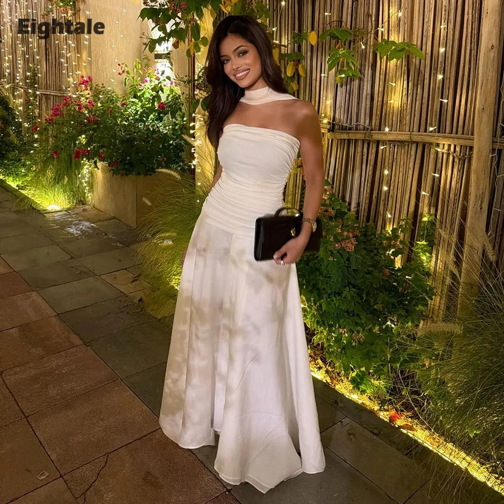 Eightale Arabic Evening Dress Chiffon Halter Wedding Prom Gown Customized Floor Length Party Dress robe de soiree
Eightale Arabic Evening Dress Chiffon Halter Wedding Prom Gown Customized Floor Length Party Dress robe de soiree