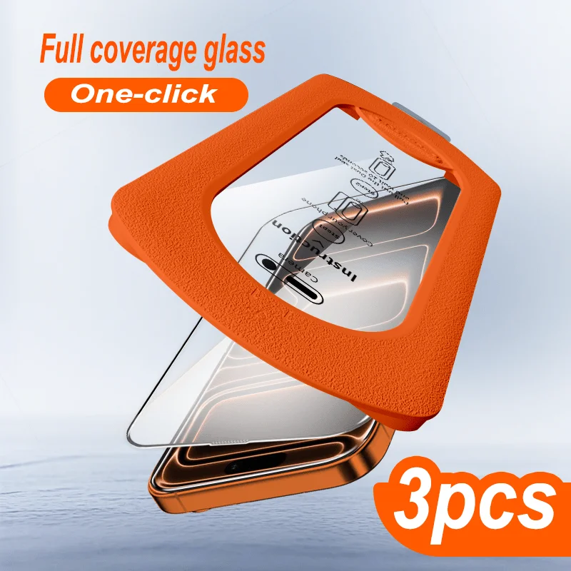 3pcs HD Tempered Glass Screen Protector for iPhone 13/14/15/16/17 Pro/Pro Max/Pro 16 Plus/17 Air - Bubble-Free Easy Installation
3pcs HD Tempered Glass Screen Protector for iPhone 13/14/15/16/17 Pro/Pro Max/Pro 16 Plus/17 Air - Bubble-Free Easy Installation