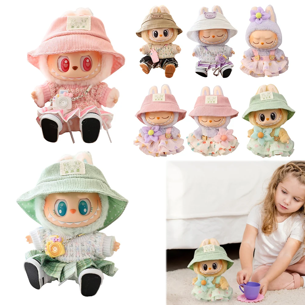 Mini Doll Outfit Soft Knitted Sweater Suit with Camera and Shoes JK Pleated Skirt Set Pendant Skirts Set for 15-17cm Doll
Mini Doll Outfit Soft Knitted Sweater Suit with Camera and Shoes JK Pleated Skirt Set Pendant Skirts Set for 15-17cm Doll