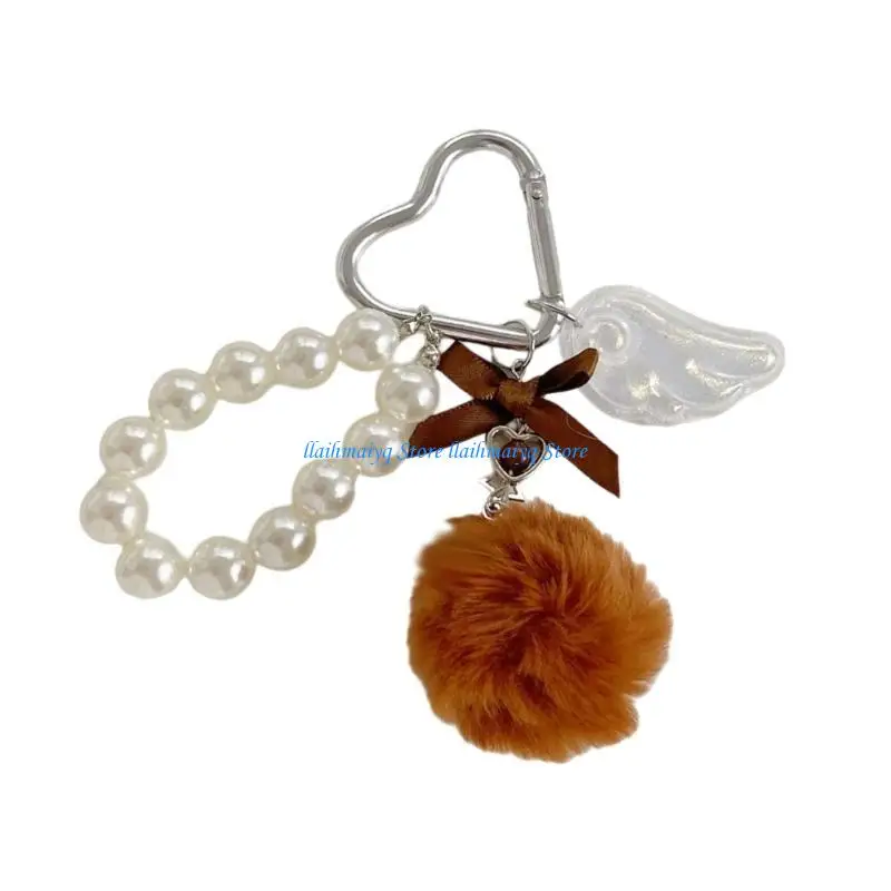 573B Soft Winter Pearls and Pompoms Pendant Keychain Phone Strap Handmade Bag Decoration Gift For Christmas
573B Soft Winter Pearls and Pompoms Pendant Keychain Phone Strap Handmade Bag Decoration Gift For Christmas