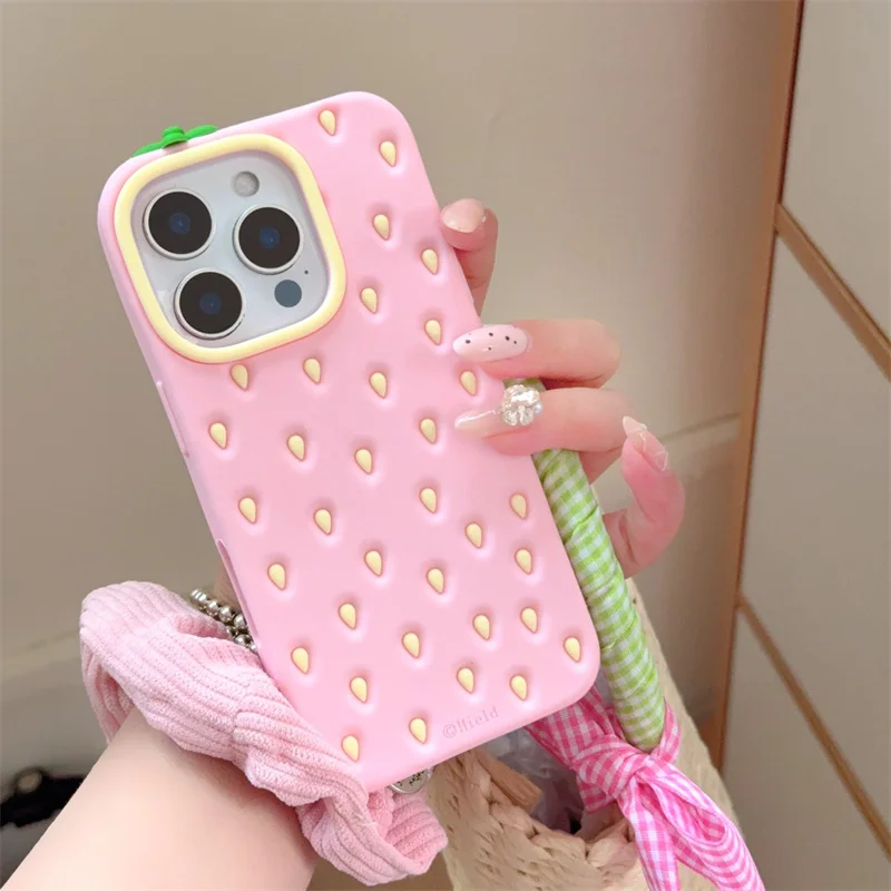 For 16 pro max Pink strawberry Phone Case For iphone 15 14 12 13 Pro Max 14Pro 15promax Cute Patterns silicone soft cover kids
For 16 pro max Pink strawberry Phone Case For iphone 15 14 12 13 Pro Max 14Pro 15promax Cute Patterns silicone soft cover kids