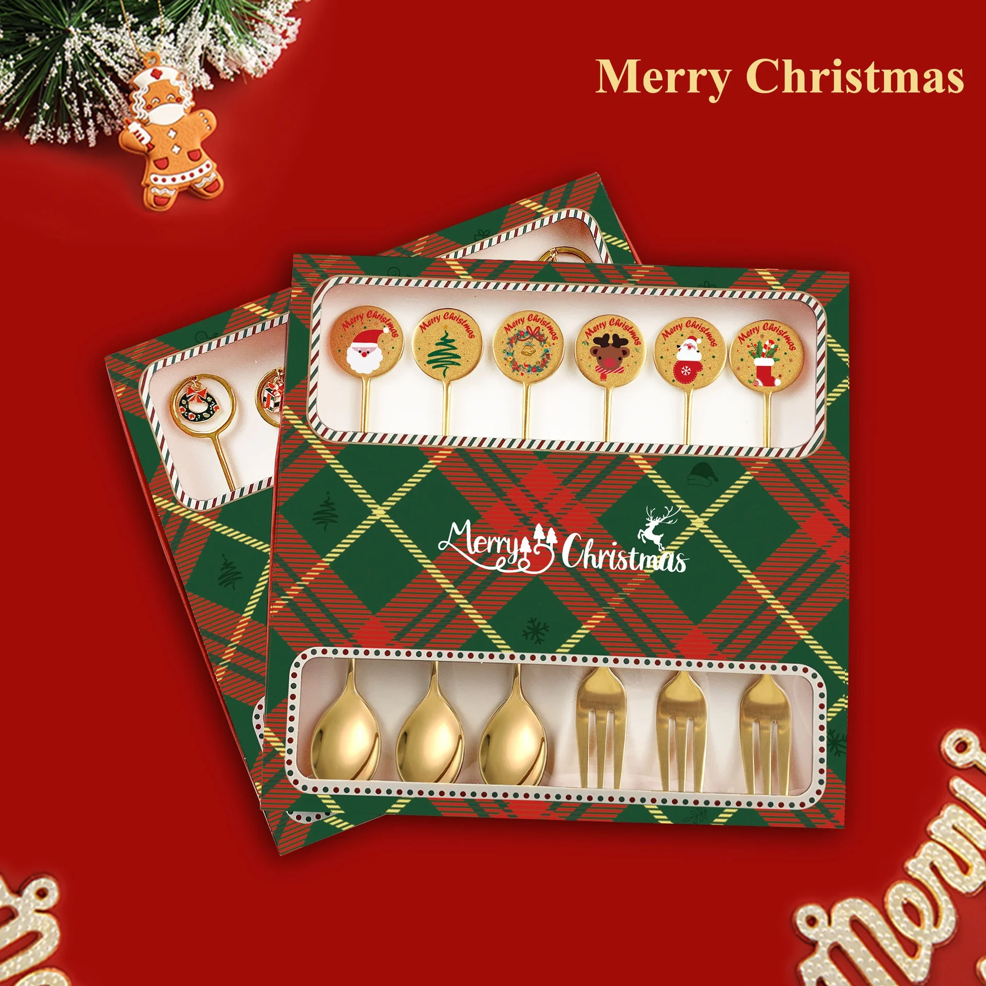 Creative Christmas Ins 304 Stainless Steel Cutlery Coffee Stirring Spoon Dessert Spoon Souvenir Gift Box Set
Creative Christmas Ins 304 Stainless Steel Cutlery Coffee Stirring Spoon Dessert Spoon Souvenir Gift Box Set