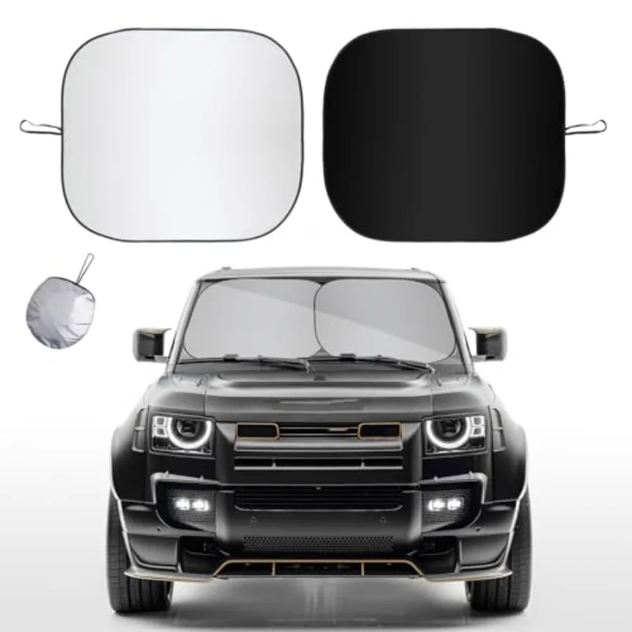 2 PCS Car Windshield Sun Shade, 36×32.5 Inch Thickened Sunscreen Auto Windshield Sunshade, Silver Coated Fabric Vehicle Sun Blo
2 PCS Car Windshield Sun Shade, 36×32.5 Inch Thickened Sunscreen Auto Windshield Sunshade, Silver Coated Fabric Vehicle Sun Blo