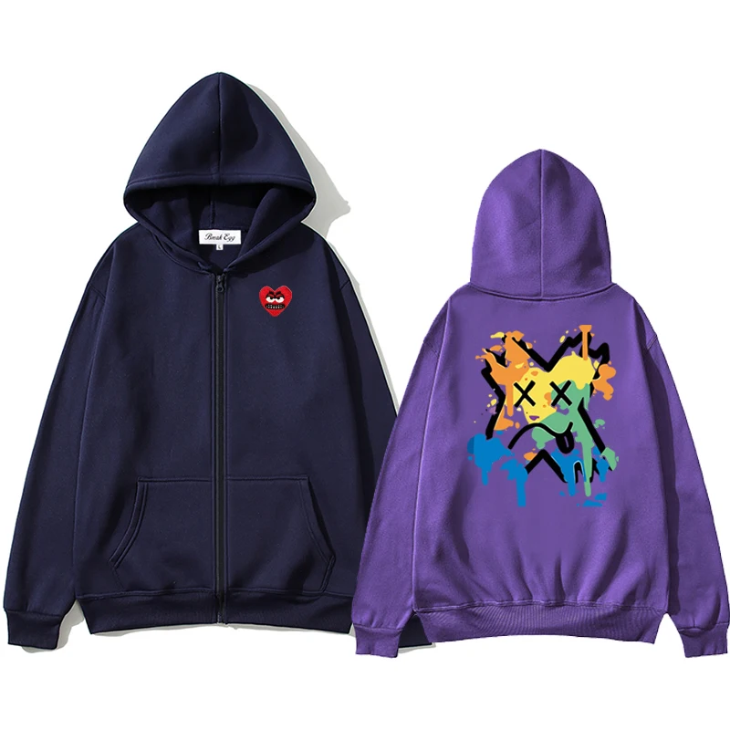 Crying Face Printing Men Women Zipper Hoodie Cool Cute Snag Heart Embroidery Polyester Pocket Loose Thin Autumn Sweater
Crying Face Printing Men Women Zipper Hoodie Cool Cute Snag Heart Embroidery Polyester Pocket Loose Thin Autumn Sweater