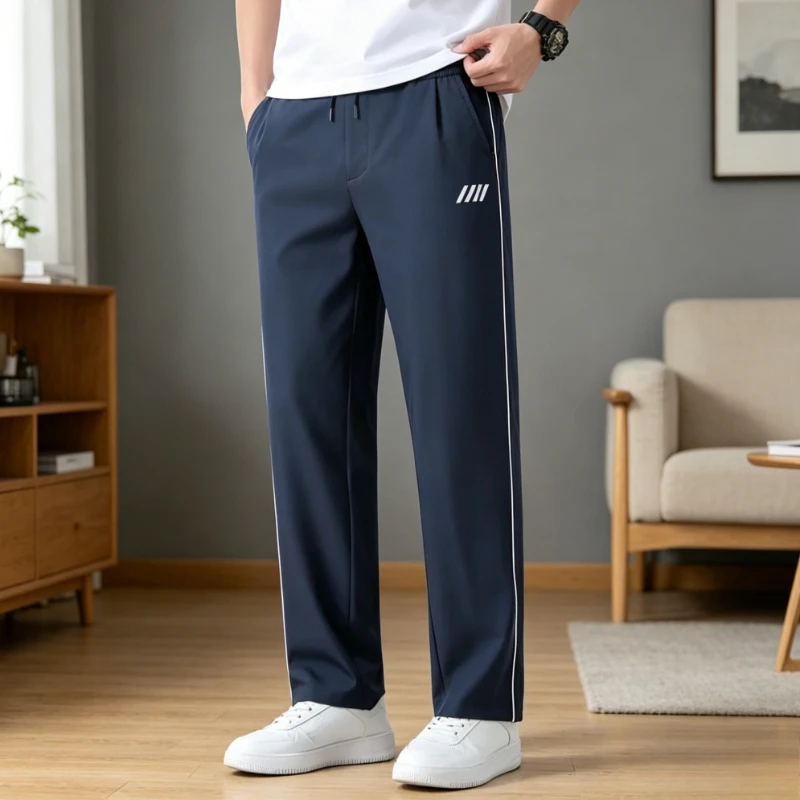 Men's Ice Silk Thin Business Pants Summer Slim Fit Korean Version Sports Pants Breathable Straight Quick Dry Jogger Trousers Men
Men's Ice Silk Thin Business Pants Summer Slim Fit Korean Version Sports Pants Breathable Straight Quick Dry Jogger Trousers Men