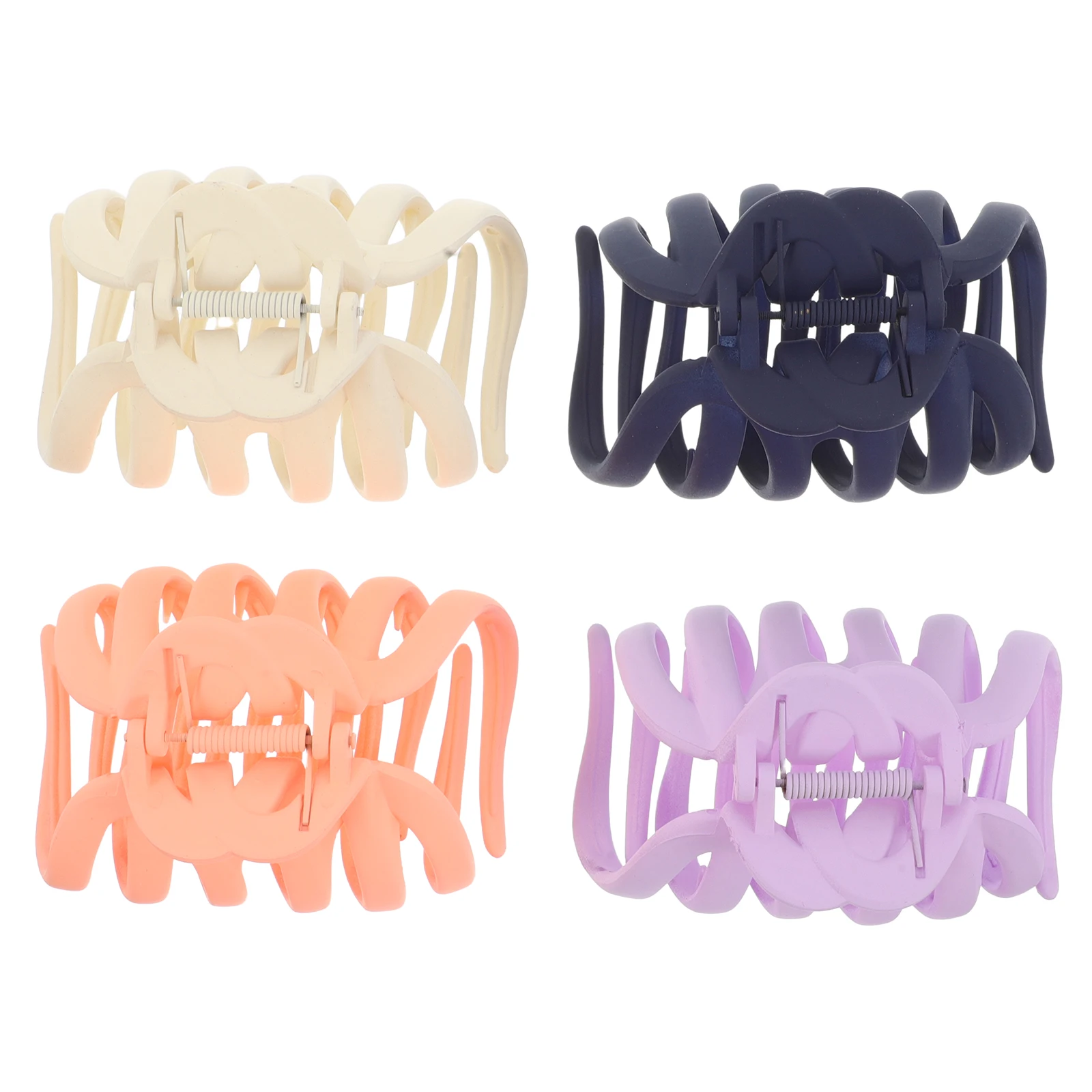 4pcs Frosted Shark Claw Clips Large Hair Accessories for Women Blue Purple Beige Color Variety Thick Durable
4pcs Frosted Shark Claw Clips Large Hair Accessories for Women Blue Purple Beige Color Variety Thick Durable
