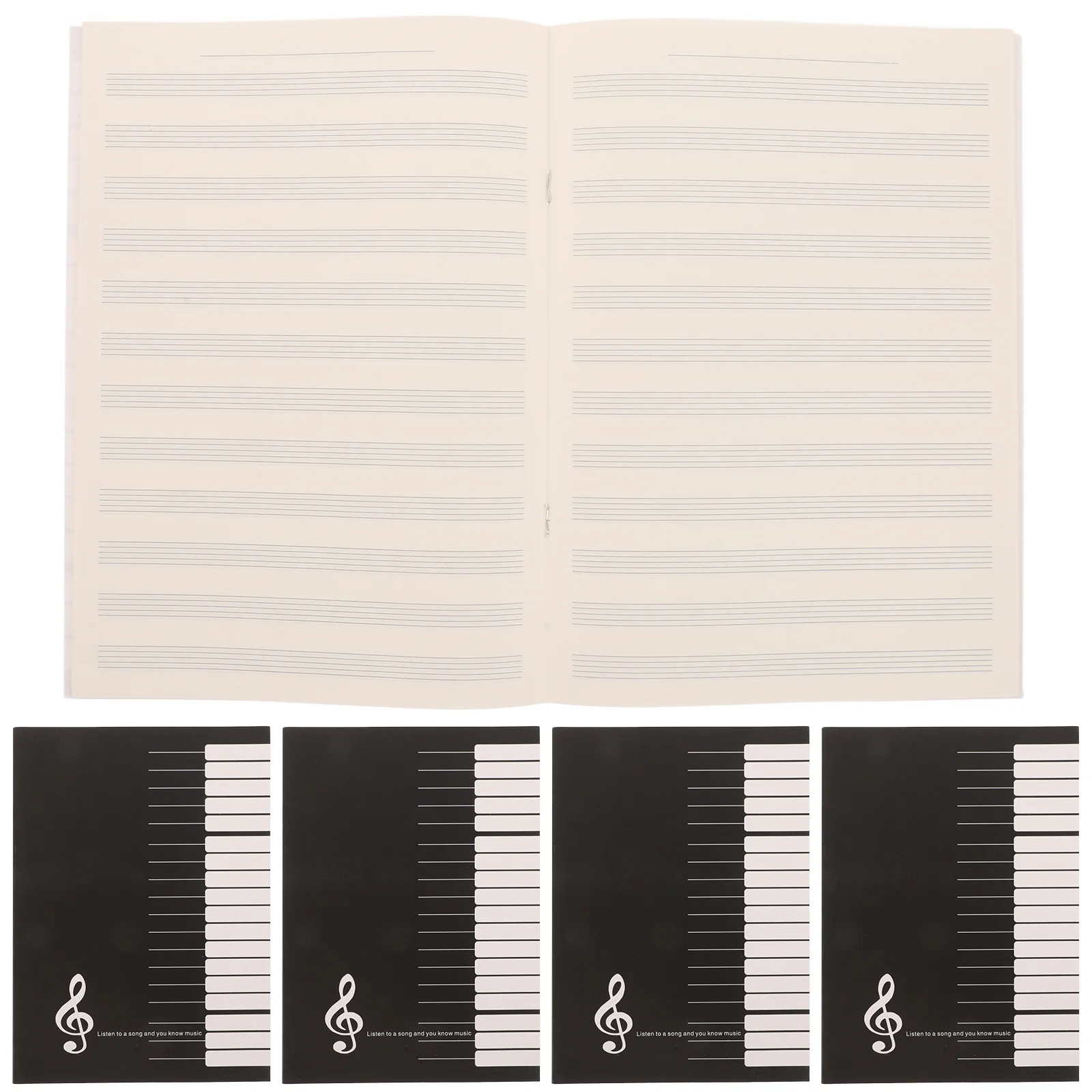 10 Pcs Stave Book Music Manuscript Notebook Paper Creative Stuff Guitar Piano Staff
10 Pcs Stave Book Music Manuscript Notebook Paper Creative Stuff Guitar Piano Staff
