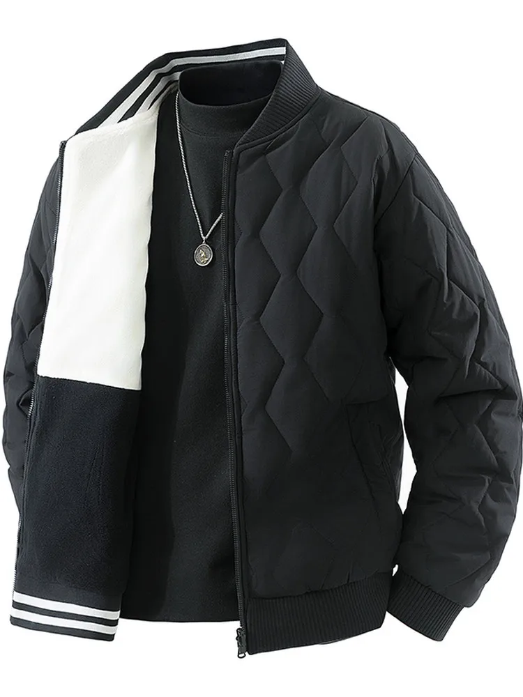 Double-Sided Wearable Thiened Cotton Jaet Stand Collar Loose Couple Sle Warm Bread Sle Men's Winter Faion Outerwear
Double-Sided Wearable Thiened Cotton Jaet Stand Collar Loose Couple Sle Warm Bread Sle Men's Winter Faion Outerwear