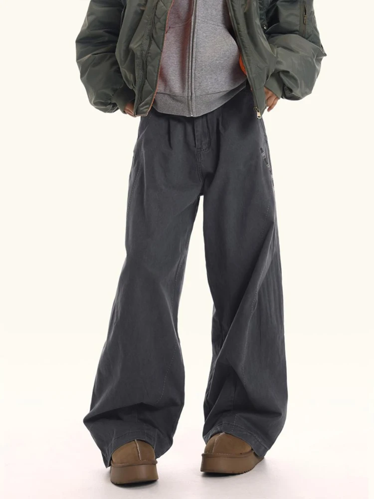 Vintage Loose Wide Leg Work Pants Casual Straight Leg Men's Women's High Street Faion Cargo Pants Youthful Energy Sle
Vintage Loose Wide Leg Work Pants Casual Straight Leg Men's Women's High Street Faion Cargo Pants Youthful Energy Sle