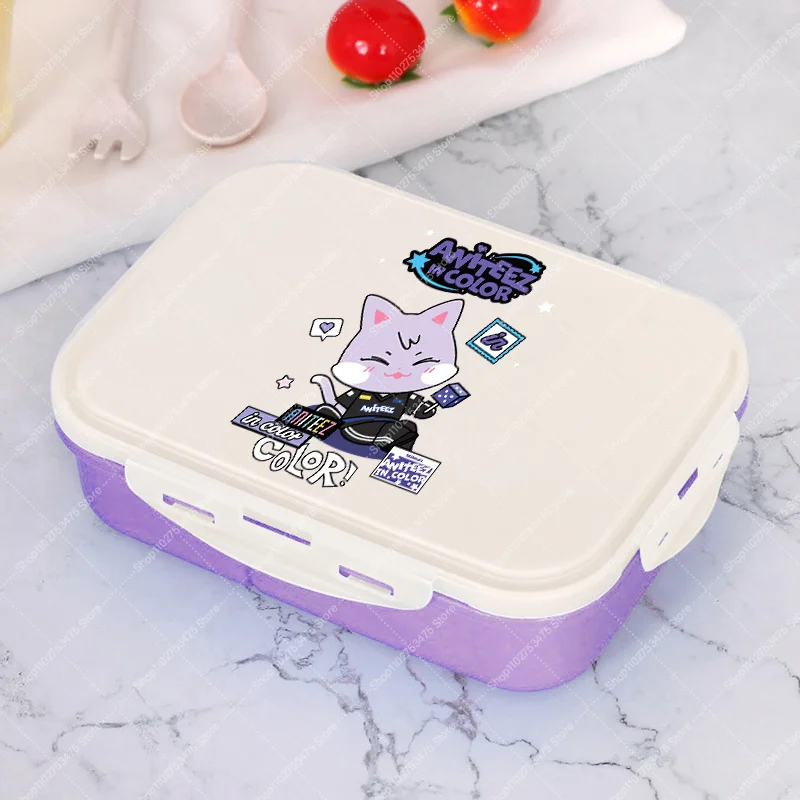 Cartoon Portable Food Container Anime ATEEZS ANITEEZS Cute Lunchbox with Spoon Fork Kpop Style Pattern Plastic Lunch Box Gifts
Cartoon Portable Food Container Anime ATEEZS ANITEEZS Cute Lunchbox with Spoon Fork Kpop Style Pattern Plastic Lunch Box Gifts