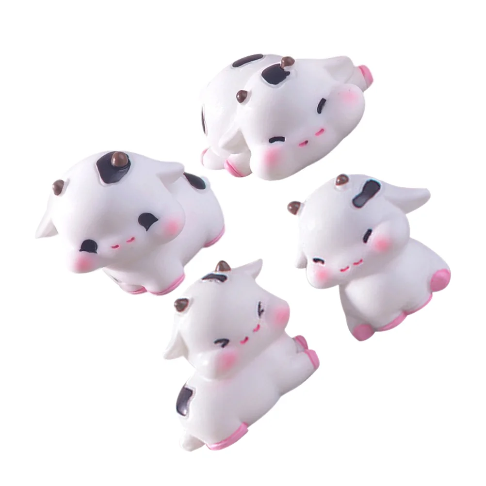 4 Pcs Micro Landscape Statue Cow Office Decor DIY Crafts Mini Cartoon Miniature Fairy Garden Cows Resin
4 Pcs Micro Landscape Statue Cow Office Decor DIY Crafts Mini Cartoon Miniature Fairy Garden Cows Resin