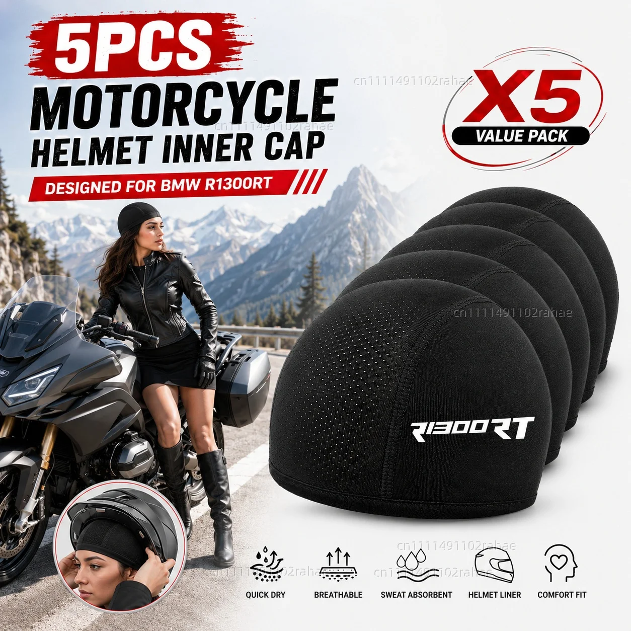 5pcs Motorcycle Helmet Inner Cap Hat Quick Dry Breathable Hat Racing Cap X5 For BMW R1300RT R 1300 RT R1300 1300RT RT1300 Option
5pcs Motorcycle Helmet Inner Cap Hat Quick Dry Breathable Hat Racing Cap X5 For BMW R1300RT R 1300 RT R1300 1300RT RT1300 Option