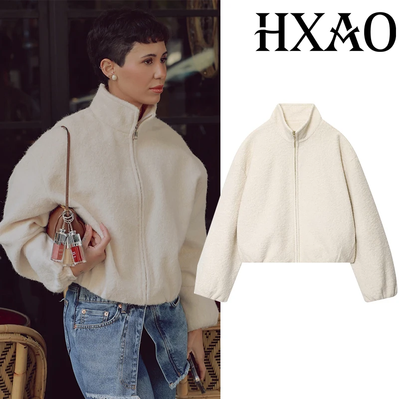 HXAO женские куртки верхняя одежда укороченная флисовая куртка женская с длинным рукавом осенне-зимняя куртка для женщин плюшевая куртка на молнии пальто
HXAO женские куртки верхняя одежда укороченная флисовая куртка женская с длинным рукавом осенне-зимняя куртка для женщин плюшевая куртка на молнии пальто