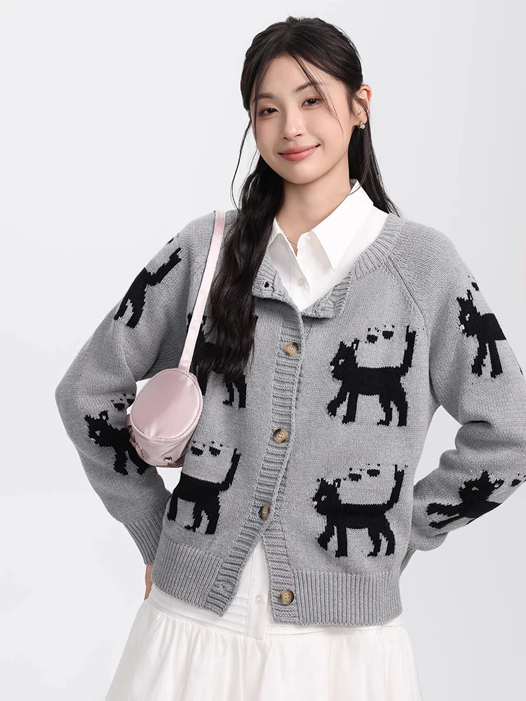 Autumn Winter Vintage Sweater Women Fashion O-Neck Single Breasted Jacket Autumn Winter Loose Temperament Knitted Cardigan
Autumn Winter Vintage Sweater Women Fashion O-Neck Single Breasted Jacket Autumn Winter Loose Temperament Knitted Cardigan