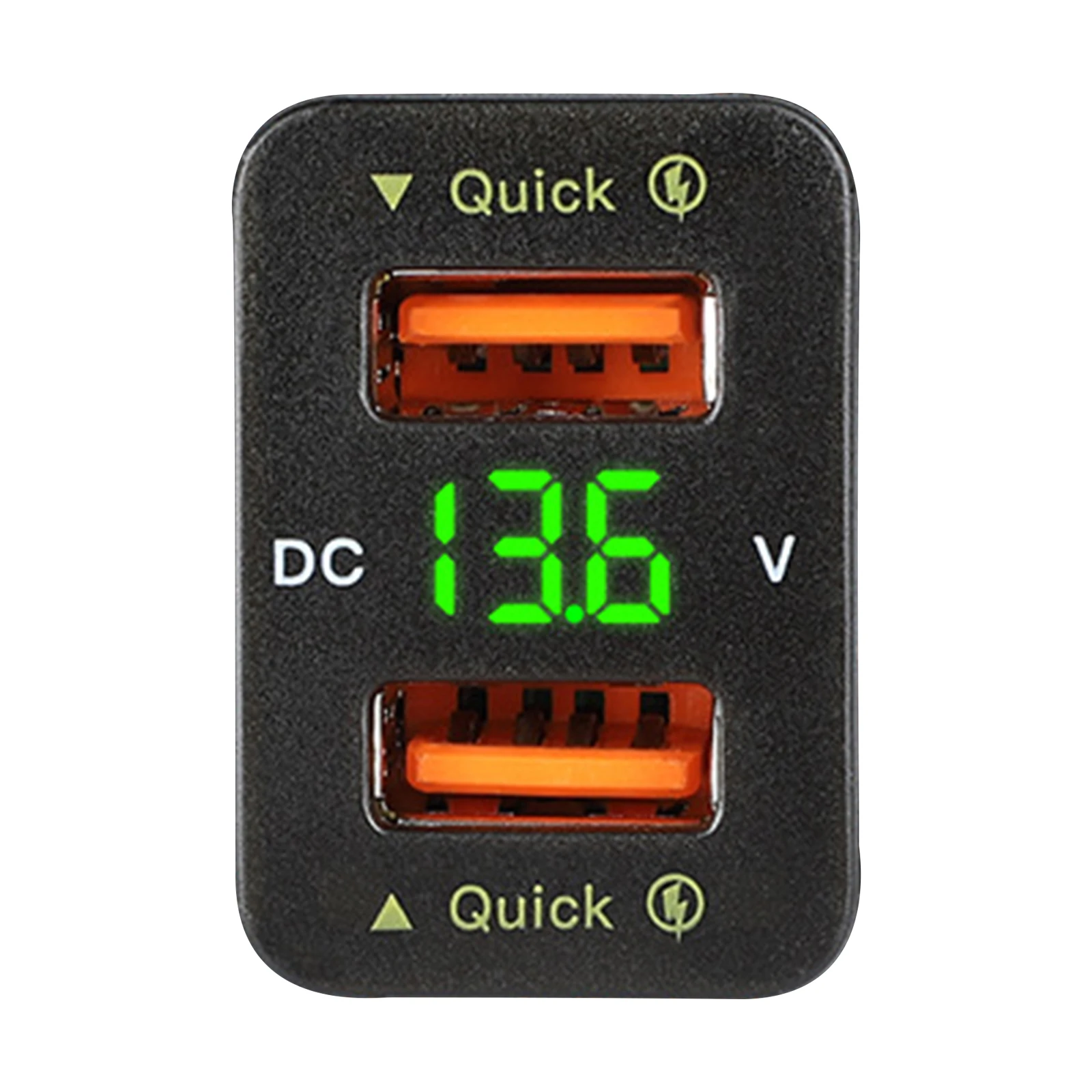 36 Вт 2 * USB-порт QC3.0 Автомобильная розетка Быстрое зарядное устройство с дисплеем напряжения для Toyota
36 Вт 2 * USB-порт QC3.0 Автомобильная розетка Быстрое зарядное устройство с дисплеем напряжения для Toyota