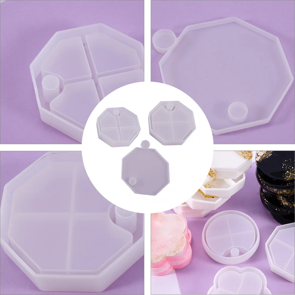 Silicone Mold DIY Crystal Epoxy Multi-Layer Rotating Jewelry Tray Resin Casting Octagon Handmade Case Storage
Silicone Mold DIY Crystal Epoxy Multi-Layer Rotating Jewelry Tray Resin Casting Octagon Handmade Case Storage