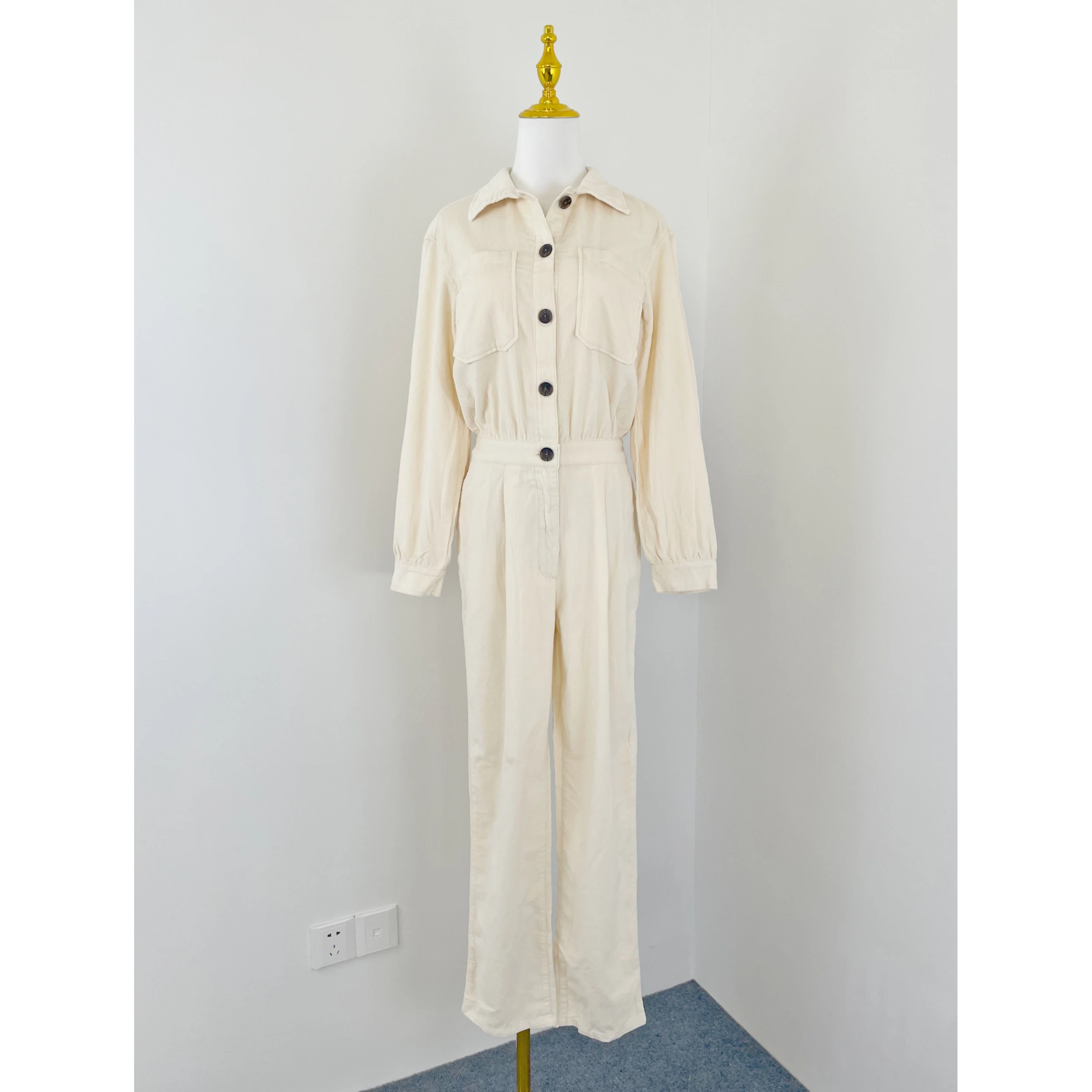 E7034 Повседневный комбинезон из хлопкового вельвета с длинными рукавами, высокой талией и прямыми штанинами, для работы и повседневной носки, модные женские брюки на осень-зиму
E7034 Повседневный комбинезон из хлопкового вельвета с длинными рукавами, высокой талией и прямыми штанинами, для работы и повседневной носки, модные женские брюки на осень-зиму