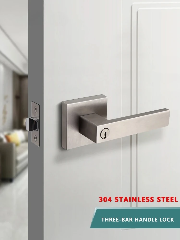 304 Stainless Steel Door Lock Indoor Bathroom Bedroom Door Lock Fire Modified With Key Fire Door Lock Universal Type
304 Stainless Steel Door Lock Indoor Bathroom Bedroom Door Lock Fire Modified With Key Fire Door Lock Universal Type