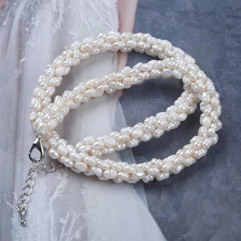 Fashion 3-3.5mm White Color Rice Shape Freshwater Pearl Jewelry Set Bracelet Necklace Set
Fashion 3-3.5mm White Color Rice Shape Freshwater Pearl Jewelry Set Bracelet Necklace Set