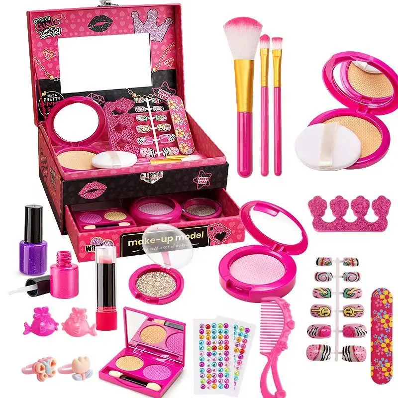 Children's cosmetics toy set model birthday gift girl simulation lipstick little princess makeup case
Children's cosmetics toy set model birthday gift girl simulation lipstick little princess makeup case