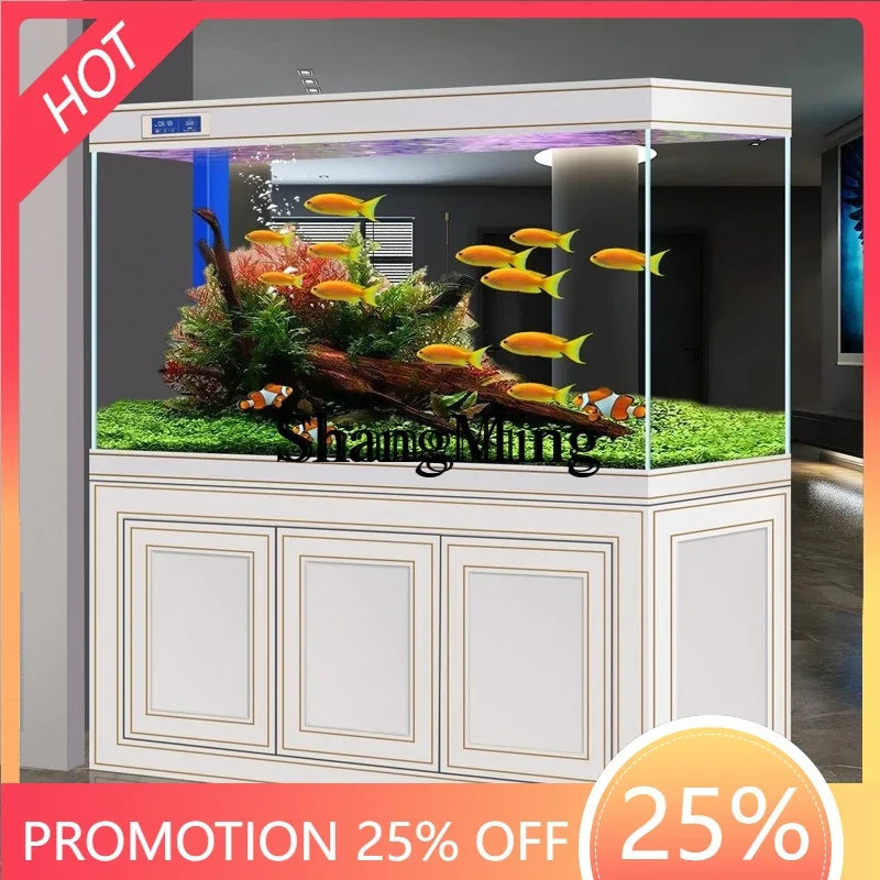 ZYYaquarium ecological arowana tank office partition light luxury fish tank living room household medium large
ZYYaquarium ecological arowana tank office partition light luxury fish tank living room household medium large
