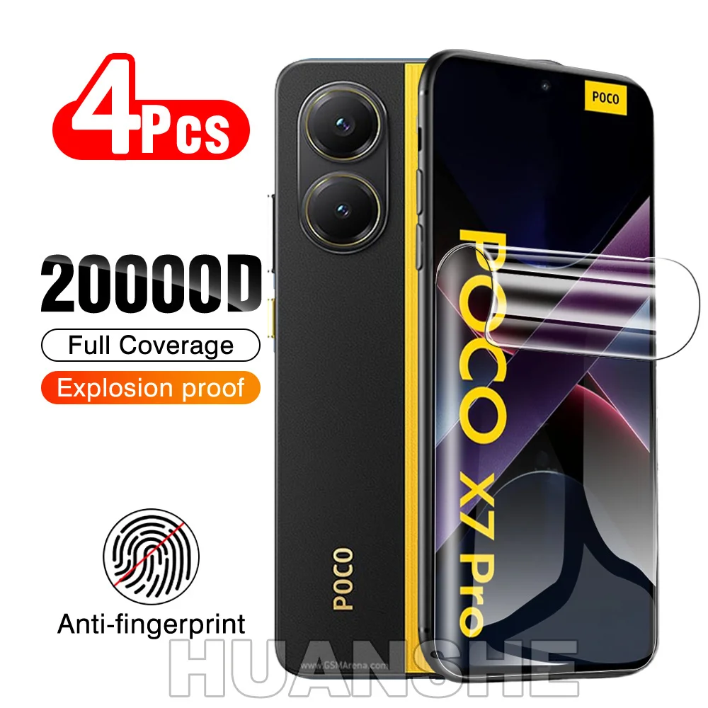 4Pcs 9999D Soft Hydrogel Protective Film Screen Protector for Poco X7 Pro/X8 Pro Max
4Pcs 9999D Soft Hydrogel Protective Film Screen Protector for Poco X7 Pro/X8 Pro Max