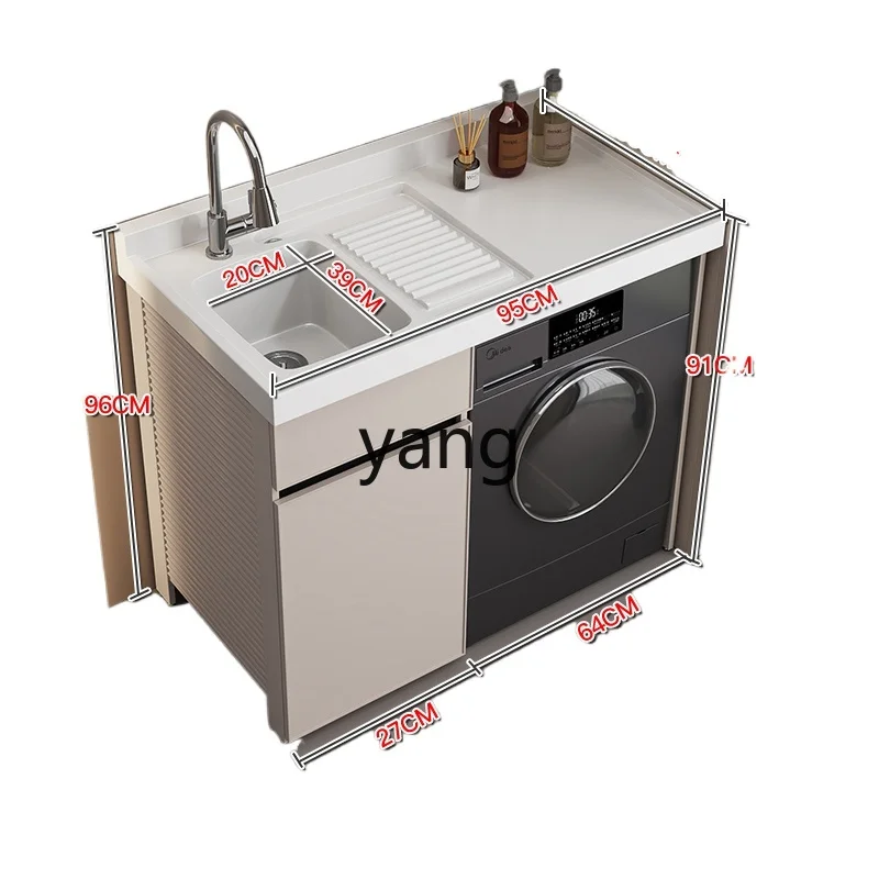 LTT Space Aluminum Balcony Washing Machine Integrated Cabinet Combined Laundry Sink Basin Roller Laundry Cabinet
LTT Space Aluminum Balcony Washing Machine Integrated Cabinet Combined Laundry Sink Basin Roller Laundry Cabinet