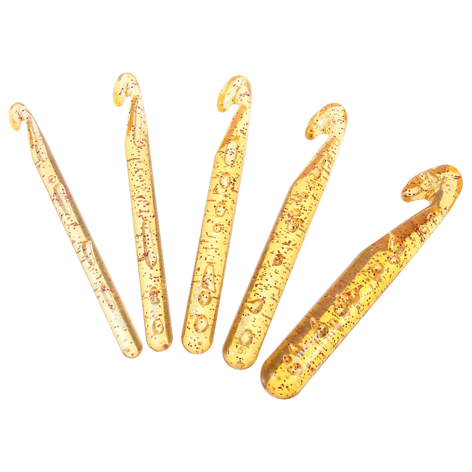5 Pcs Yellow 12 15 18 20 25mm Crystal Crochet Hooks Plastic Needles for Knitting Sweaters Blankets Gloves Ergonomic Lightweight
5 Pcs Yellow 12 15 18 20 25mm Crystal Crochet Hooks Plastic Needles for Knitting Sweaters Blankets Gloves Ergonomic Lightweight