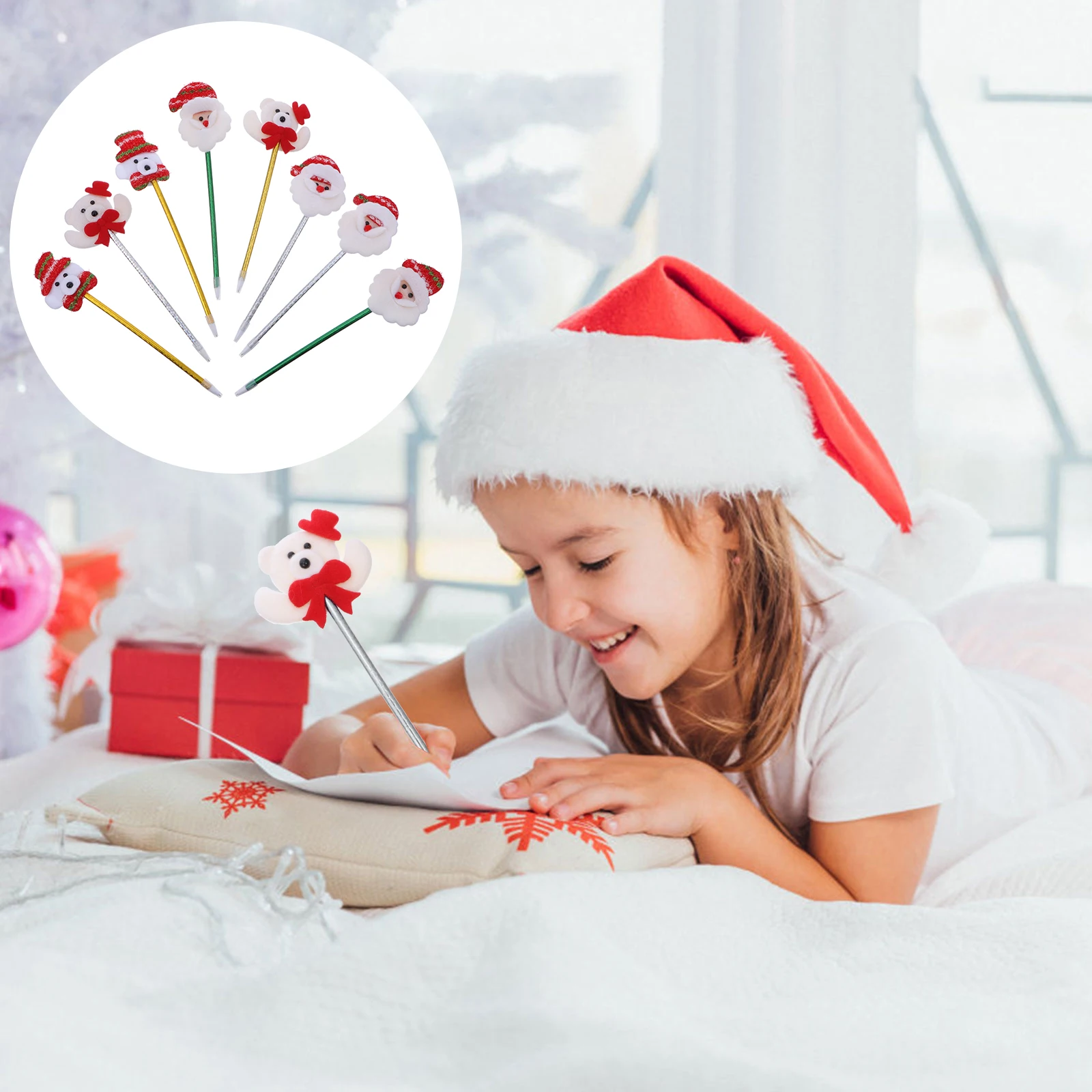 8 Pcs Glowing Christmas Pen Gifts Stationery Xmas Pens Fabric Student Luminous Ballpoint
8 Pcs Glowing Christmas Pen Gifts Stationery Xmas Pens Fabric Student Luminous Ballpoint
