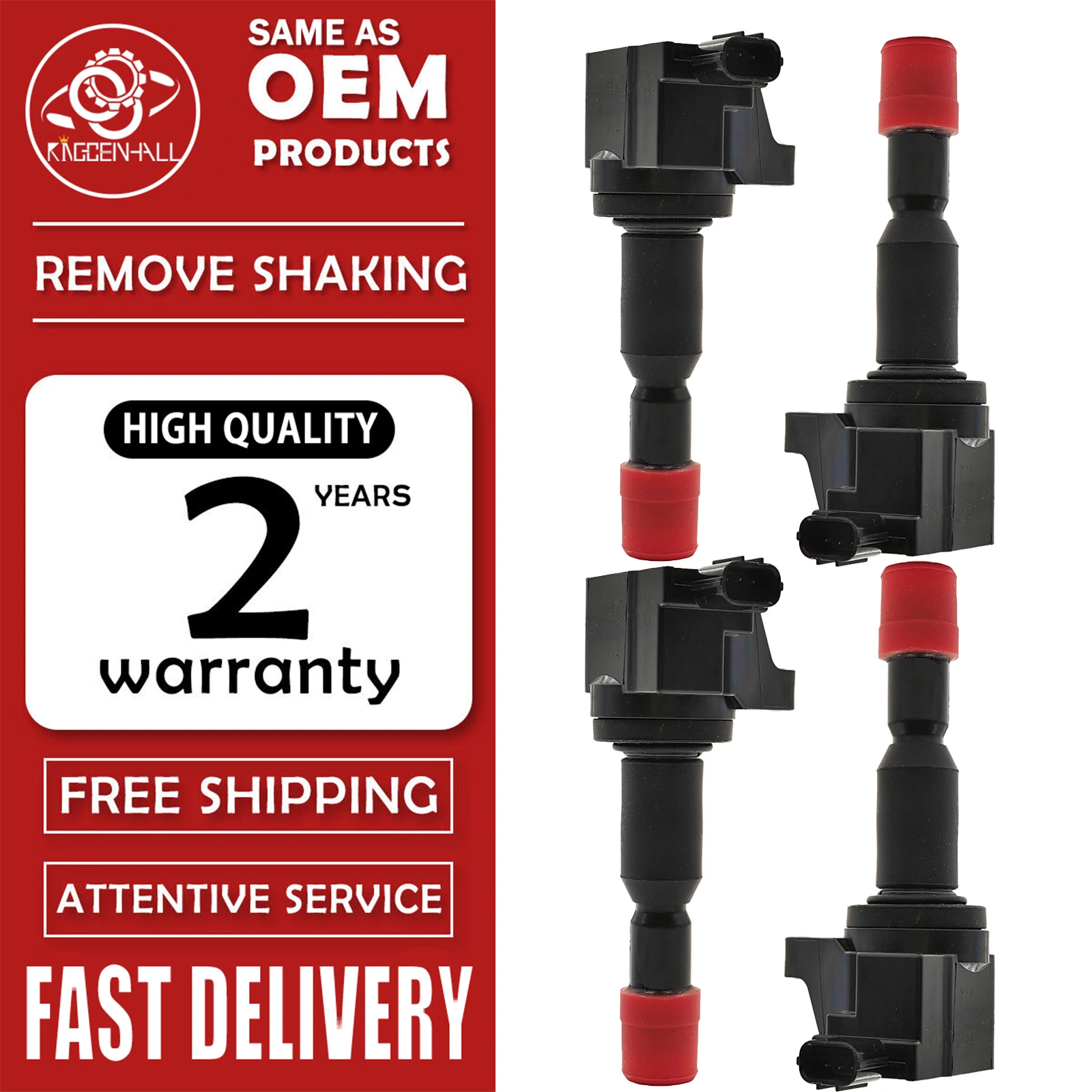 Brand New Auto Ignition Coil 30520-PWC-003 UF581 CM11-110 Compatible With Honda Fit Jazz 1.5L 2007 2008 Direct Replacement Parts
Brand New Auto Ignition Coil 30520-PWC-003 UF581 CM11-110 Compatible With Honda Fit Jazz 1.5L 2007 2008 Direct Replacement Parts